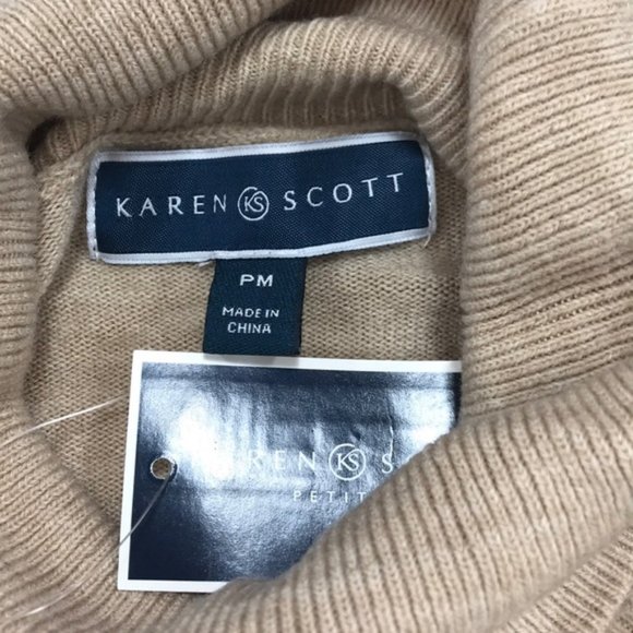 Karen Scott Petite Luxsoft Turtleneck Sweater - Picture 5 of 5